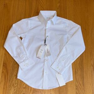 Calvin Klein Boy’s Crisp White Dress Shirt NWT size 10